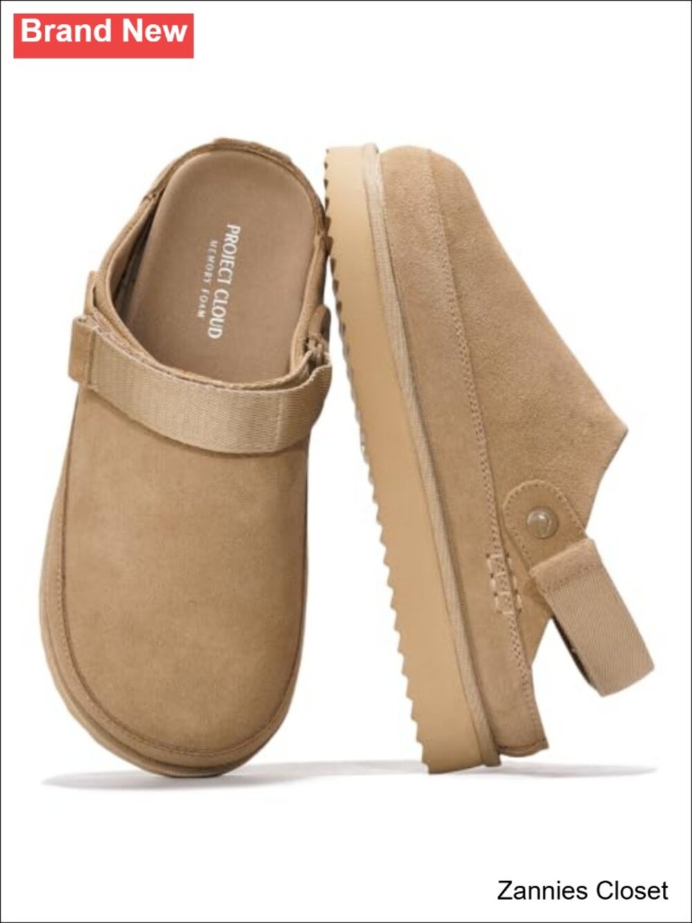 ✨Genuine Leather Platform Mule Clogs Women Memory Foam Slip-On Fall Shoes